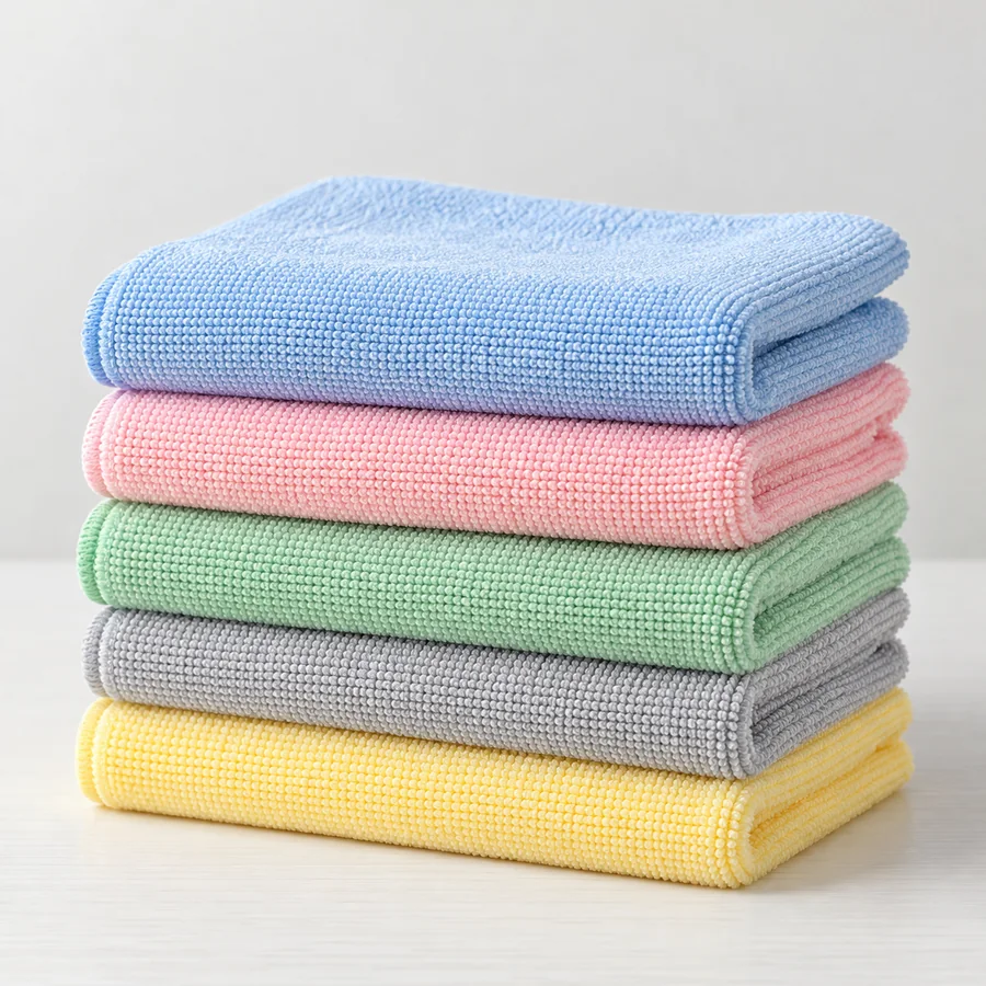 Bộ 5 khăn lau bếp sợi microfiber